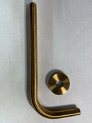 Signature Hardware SHRSA122BG 12-3/8" Wall Mounted Shower Arm and Flange - Brushed Gold