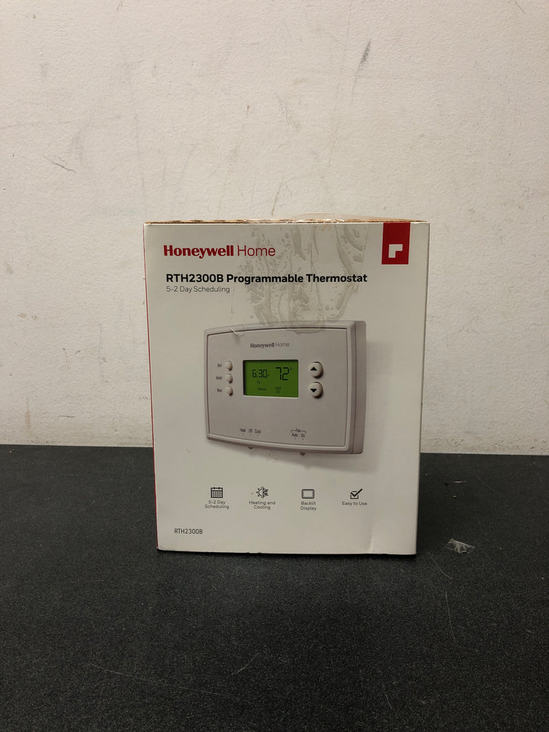 Honeywell home RTH2300B 5-2 Day Programmable Thermostat with Digital Backlit Display