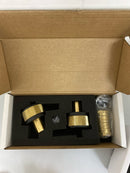 Rohl TAM06W3IWMBA Amahle Wall Mounted Tub Filler - Matte Black/Antique Gold