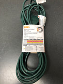 Hdx SJTW16325GNPB 25 ft. 16/3 Light Duty Indoor/Outdoor Landscape Extension Cord with Multiple Outlet Triple Tap End, Green
