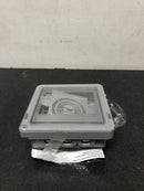Commercial electric WCWL2PG 2-Gang Extra Duty Non-Metallic Low Profile While-In-Use Weatherproof Horizontal/Vertical Receptacle Cover, Clear