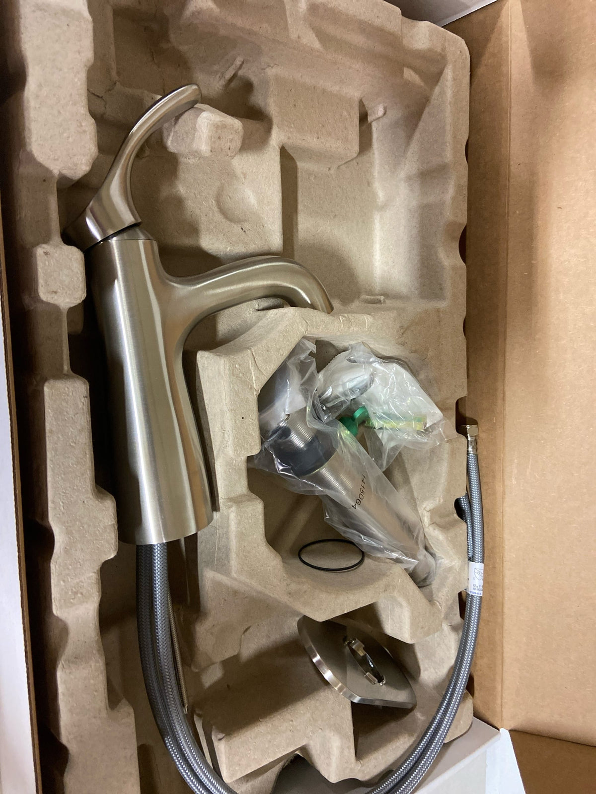 Kohler K-27389-4-BN Simplice 1.2 GPM Single Hole Bathroom Faucet with Clicker Drain Assembly - Vibrant Brushed Nickel
