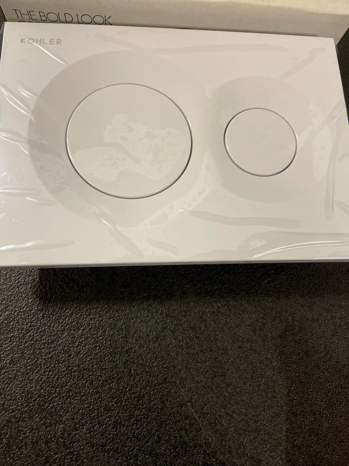 Kohler K-75890-0 Lynk Flush Actuator Plate for Veil In-Wall Tank in White
