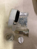 Simplex Mechanical Push Button Lockset, Satin Chrome, 1-3/8" to 2-1/4" For Door Thickness, 5 Number of Keys