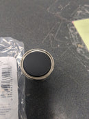 Amerock BP36857FBPN Mergence 1-3/8 Inch Mushroom Cabinet Knob - Matte Black / Polished Nickel