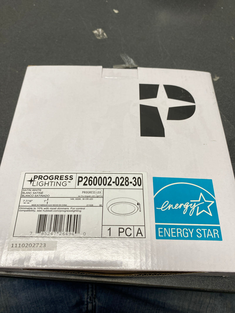 Progress Lighting P260002-028-30 AirPro 7" Universal LED Light Kit for Ceiling Fans - Satin White