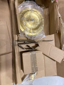 Dainolite DM1958F-AGB Fedora 52" Tall Floor Lamp - Aged Brass