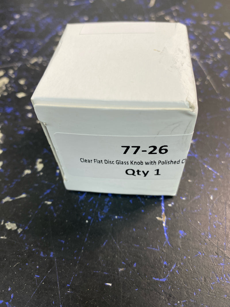 Schaub And Company 77 City Lights 1-3/8" Contemporary Flat Disc Luxury Solid Brass And