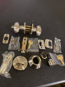 Sure-Loc AR107/DB201 15 Arapaho Single Cylinder Keyed Entry Knob Set and Deadbolt Combo with Round Rose - Satin Nickel