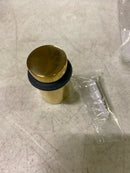 Emtek 2258 American Classic 2" Tall Cylindrical Floor Bumper - Unlacquered Brass