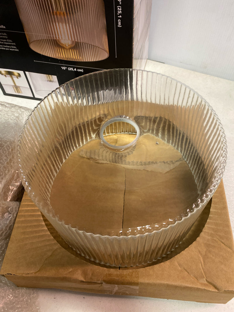 Globe Electric 91009613 Suzie 10"W Semi-Flush Drum Ceiling - Matte