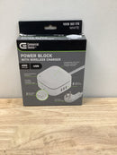Commercial electric LTS-W3 2-Outlet 3 USB-A Surge Protector with Qi Charge