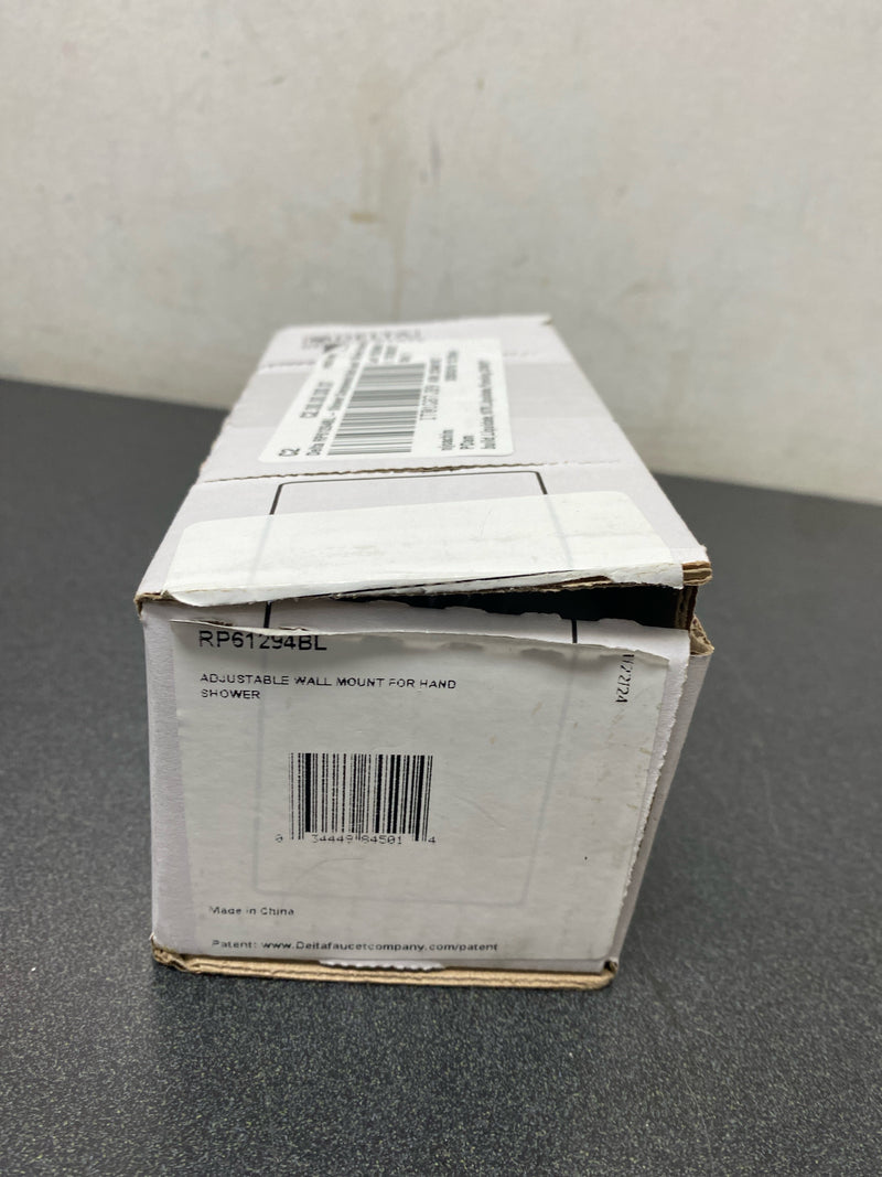 Delta RP61294BL Universal Showering Components Adjustable Wall Mounted Hand Shower Holder - Matte Black