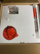 Quoizel QP5360BN Iona 1-Light Brushed Nickel Pendant with Clear Seeded Glass