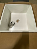 PROFLO PFMB2424 24" X 24" Floor Mounted Mop Service Sink with Integral Drain - White