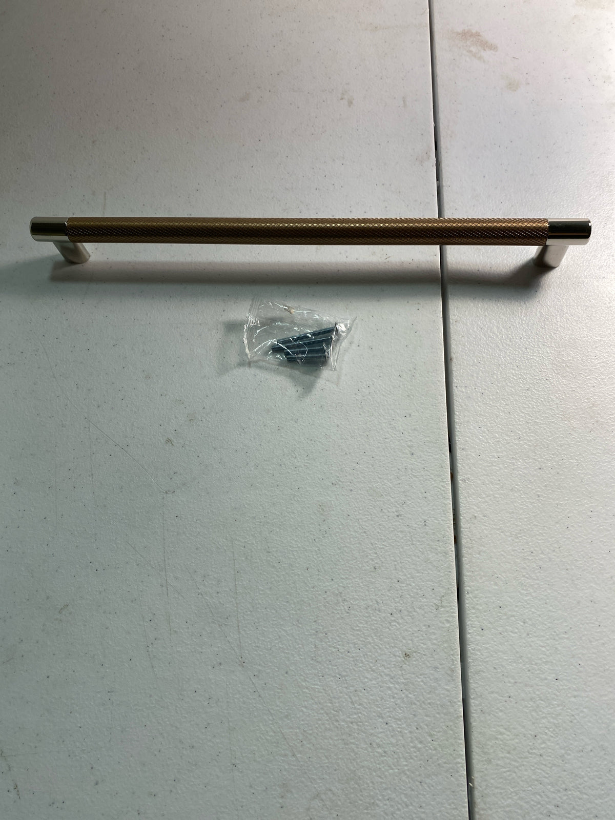 Amerock BP36561PNCZ Bronx 12-5/8 Inch Center to Center Bar Cabinet Pull - Polished Nickel / Champagne Bronze