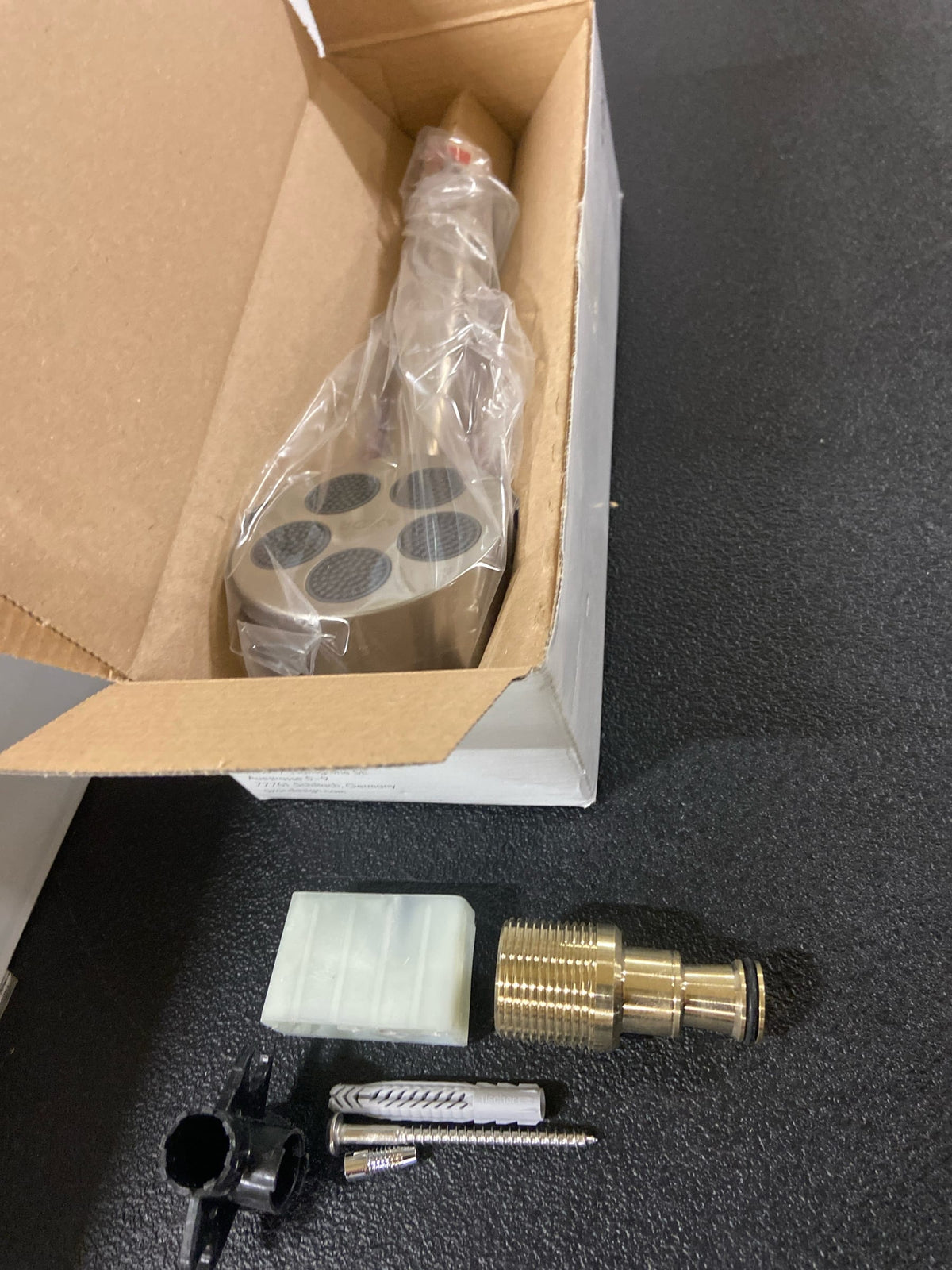 Axor 48793821 ONE 1.75 GPM Single Function Hand Shower Package with Slide Bar, Hose, and Integrated Wall Supply - Brushed Nickel