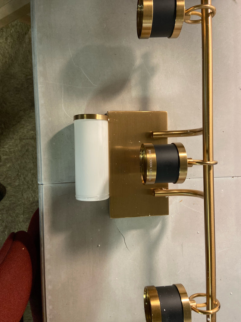 Savoy House 8-1638-3-143 Abel 3 Light 21" Wide LED Bathroom Vanity Light - Matte Black / Warm Brass