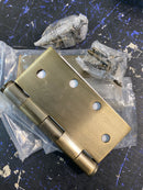 Emtek 92015US7 4.5" x 4.5" Square Corner Plain Bearing Mortise Hinge - Pair - French Antique