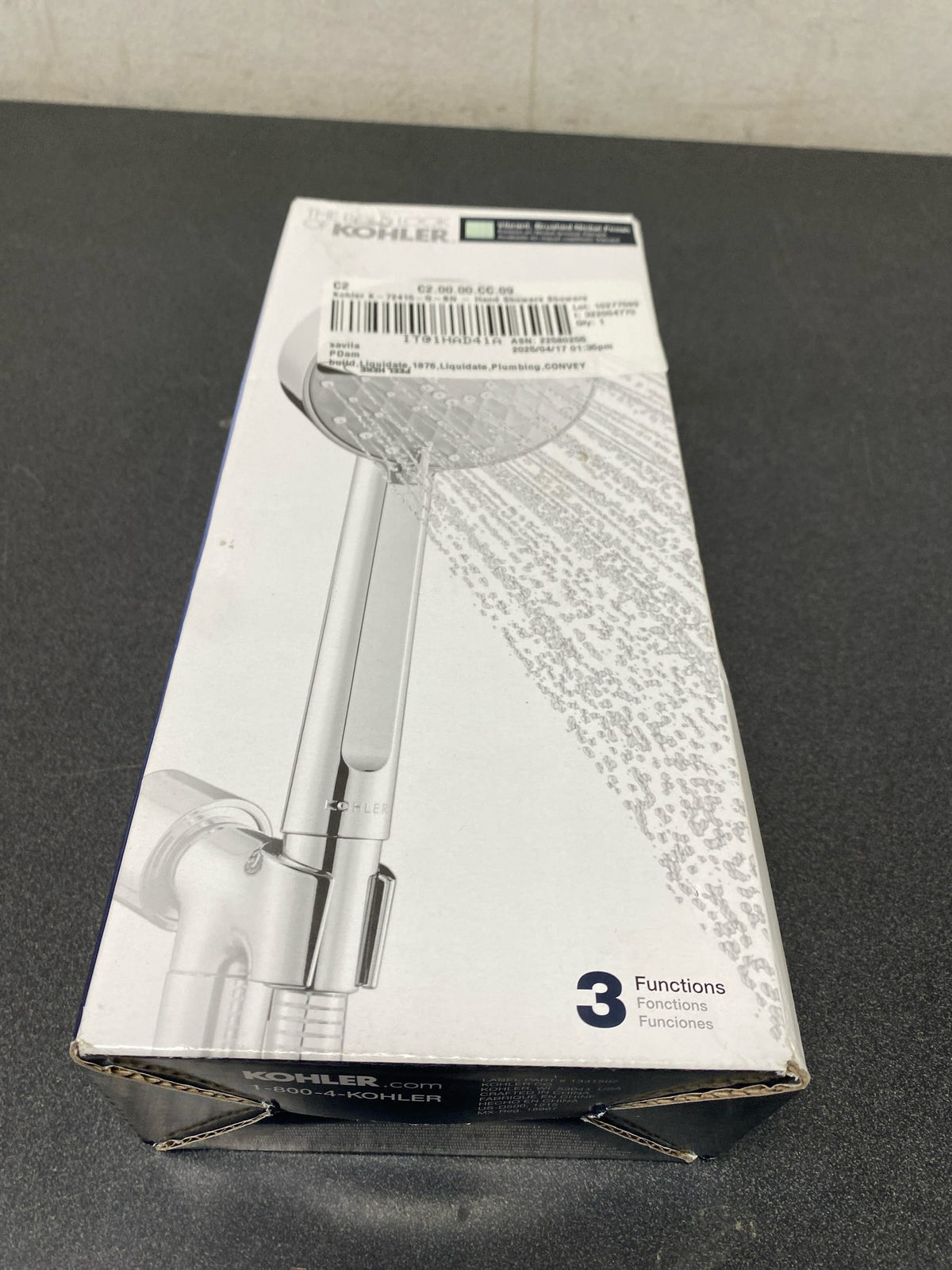 Kohler K-72415-G-BN Awaken 1.75 GPM Multi Function Hand Shower with MasterClean Sprayface - Vibrant Brushed Nickel