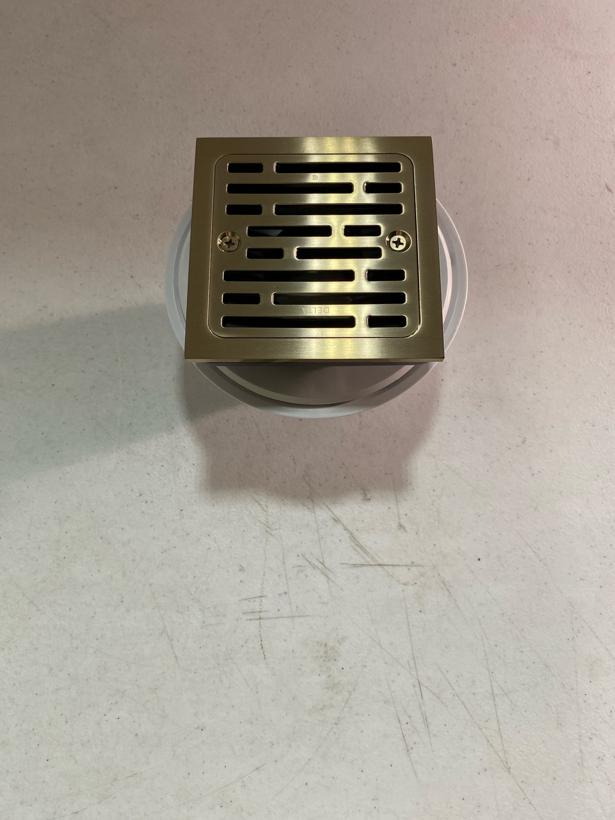 Delta DT062412-CZ 4" Tile-In Square Shower Drain - Champagne Bronze
