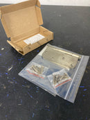 Baldwin 1140056I 4" Wide Plain Bearing 5/8" Radius Corner Mortise Door Hinge from the Estate Collection - Single Hinge - Lifetime Satin Nickel