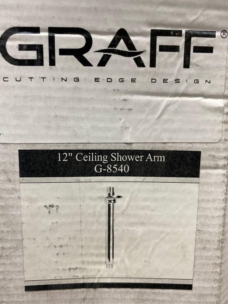 Graff G-8540-SN Various 12" Ceiling Mounted Shower Arm - Steelnox (Satin Nickel)