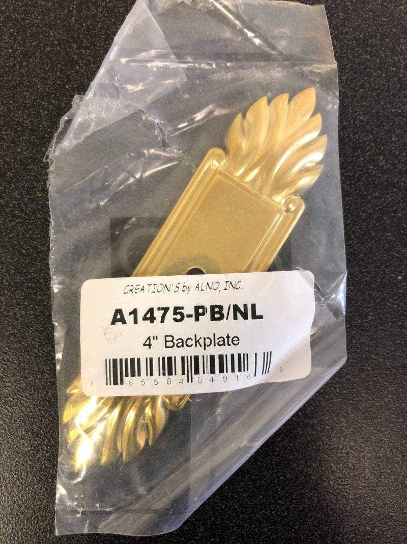 Alno Fiore 4 Inch Long Cabinet Knob Backplate