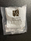 Belwith Keeler B077497-MB Belleclaire 1.25" Art Deco Square Acrylic Designer Glam Cabinet Knob / Drawer Knob - Matte Black