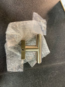 ICO Bath V6222 Volkano Crater Double Robe Hook - Brushed Nickel