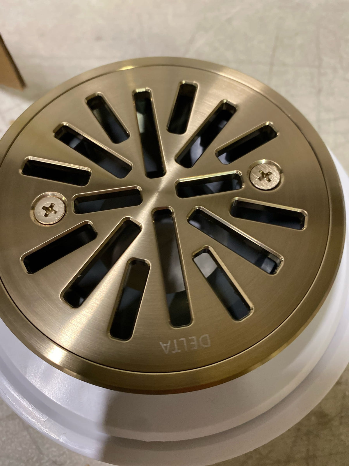 Delta DT061411-CZ 4" Tile-In Round Shower Drain - Champagne Bronze