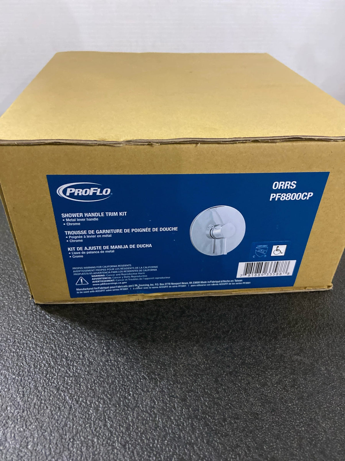 PROFLO PF8800CP Orrs Traditional Valve Trim Only with Single Lever Handle - Less Rough In - Chrome
