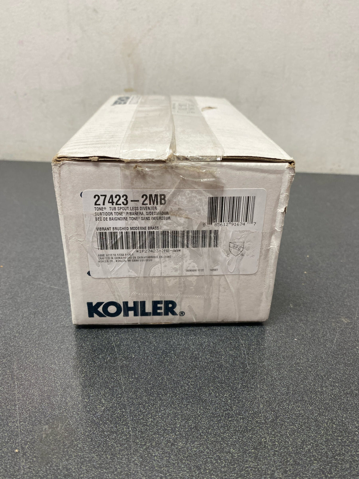 KOHLER TONE TUB SPOUT LESS DIVERTER