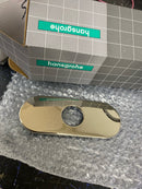 hansgrohe Base Plate for Traditional Single-Hole Faucets, 6" Upgrade 7-inch Classic Base Plate for Bathtub Faucet in Polished Nickel, 14018831