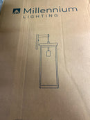ML Lighting | Barkeley Collection | 42602-PBZ | 22" Modern One Bulb Outdoor Steel Medium Wall Sconce | Anti-Rust Powder Coat Bronze with Clear Glass Shade | Exterior Ambient Light for Safety