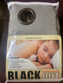 Best home fashion GROM_WIDE-100X84-DOVE Dove Grommet Blackout Curtain - 100 in. W x 84 in. L