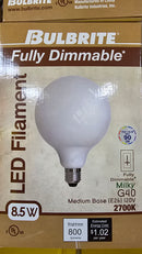 Bulbrite 776897 - LED8G40/27K/FIL/M/3 (776897) G40 Globe LED Light Bulb