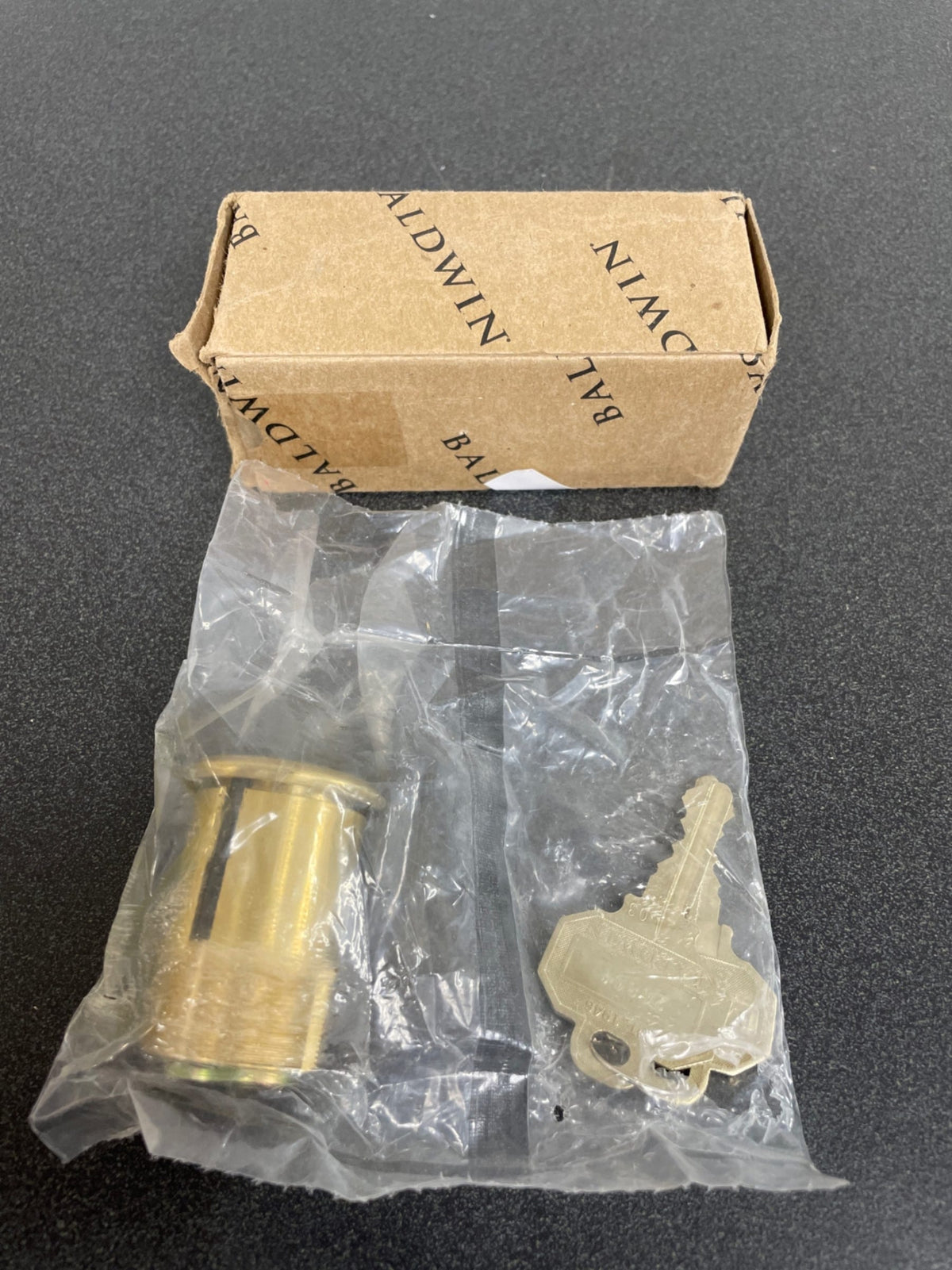 Baldwin 8327033 1-3/4" Mortise Cylinder C Keyway - Vintage Brass