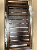 Decoteak DT121 Harmony 30 in. Teak Shower Bench with Shelf And LiftAide Arms