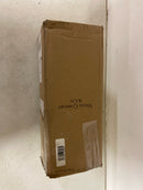 Generation lighting 4109301EN-112 Foxdale 1-Light Midnight Black Wall Sconce with LED Bulb and White Linen Fabric Shade