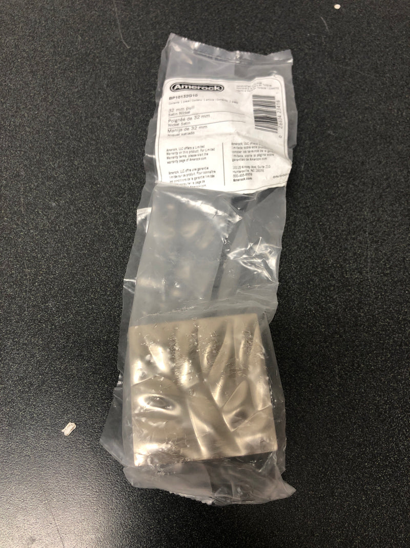 Amerock | Cabinet Pull | Satin Nickel | 1-1/4 inch (32 mm) Center to Center | Calathea | 1 Pack | Drawer Pull | Drawer Handle | Cabinet Hardware