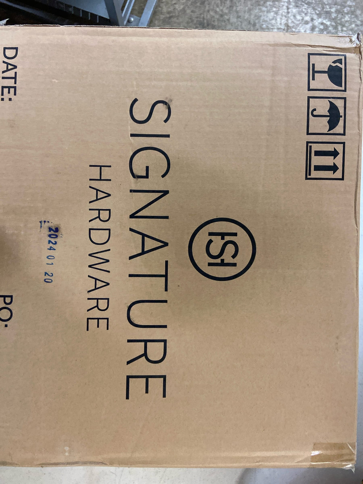 Signature Hardware SHBD200RWH CCY 1.28 12 RH TANK BRAD - White