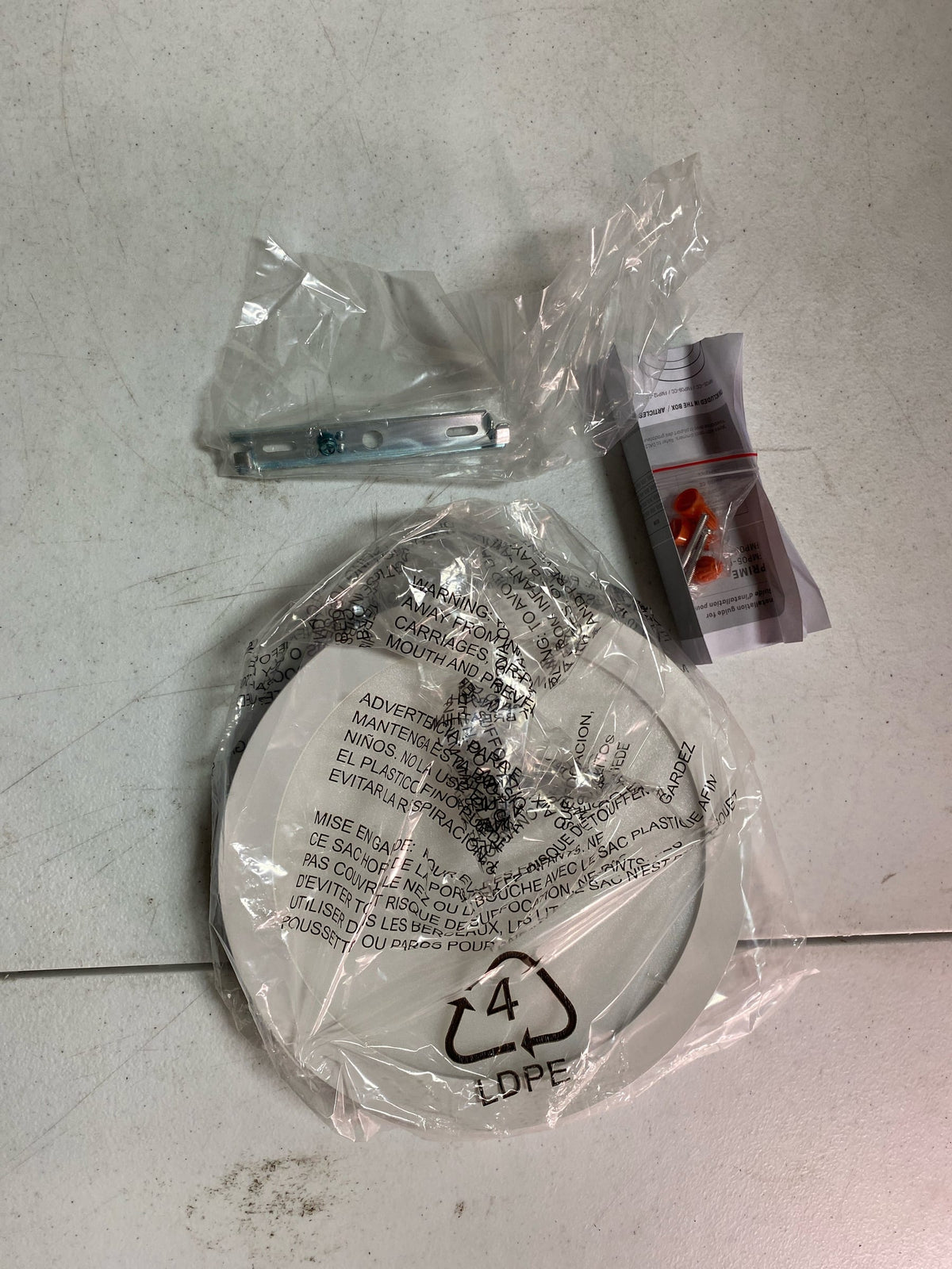 DALS Lighting FMP09-CC-WH Prime 9" Wide Flush Mount Drum Ceiling Fixture - White