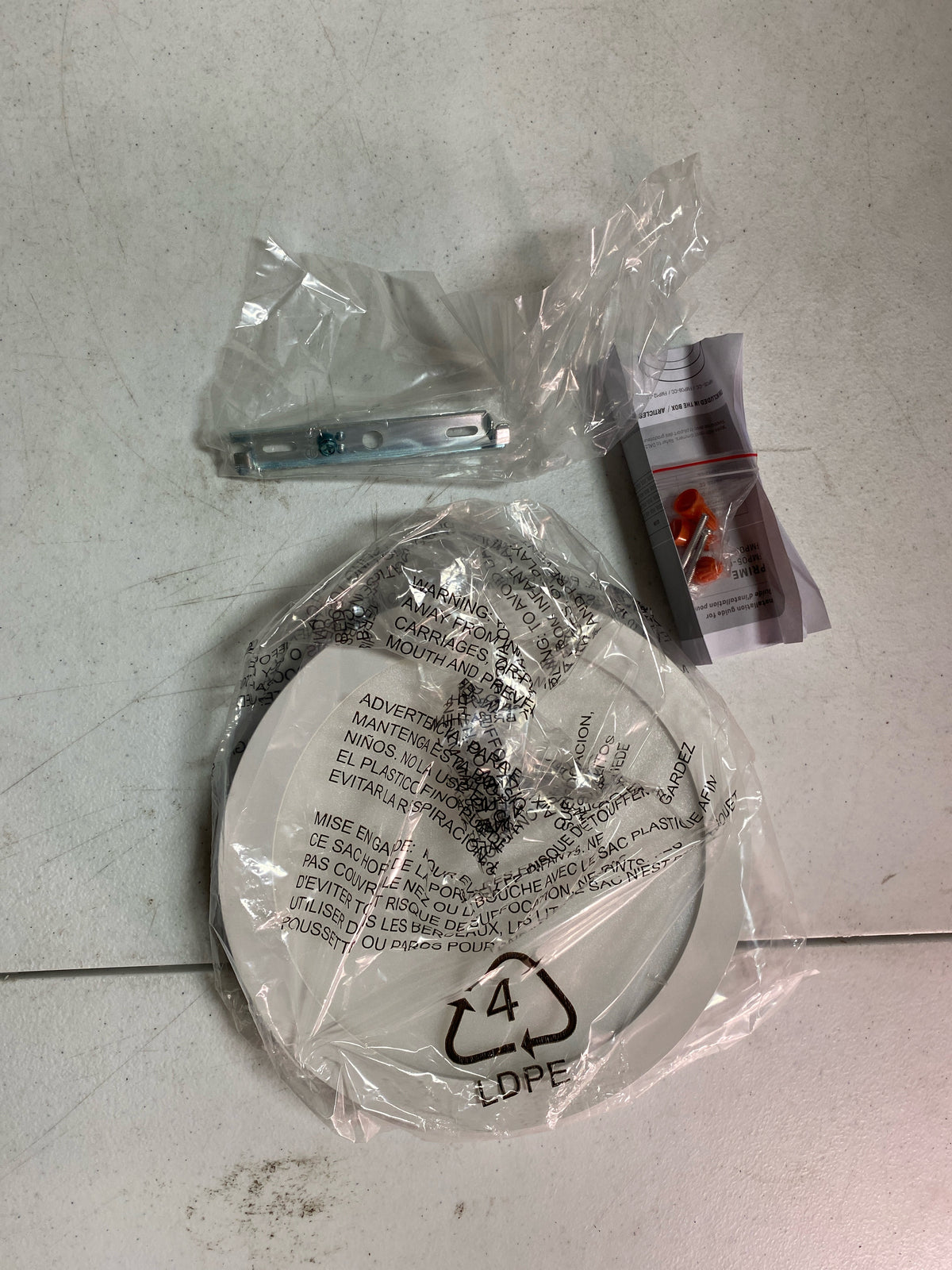 DALS Lighting FMP09-CC-WH Prime 9" Wide Flush Mount Drum Ceiling Fixture - White