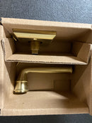 Baldwin Half Dummy Federal Lever and Traditional Square Rose Satin Brass Finish