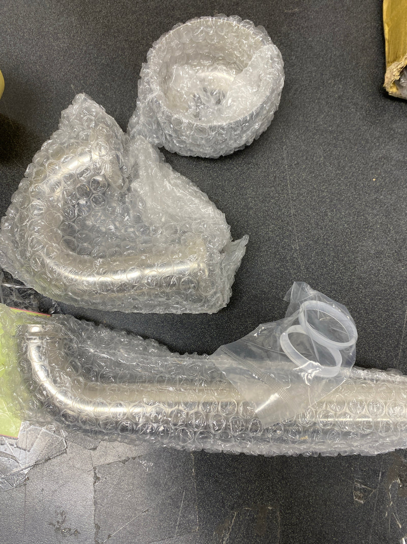 Signature Hardware SH362PN 1-1/4" P-Trap With High Box Flange - Polished Nickel