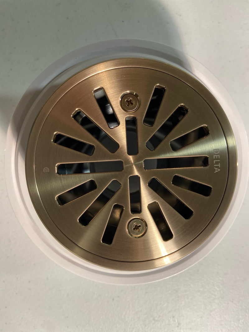 Delta DT061411-CZ 4" Tile-In Round Shower Drain - Champagne Bronze