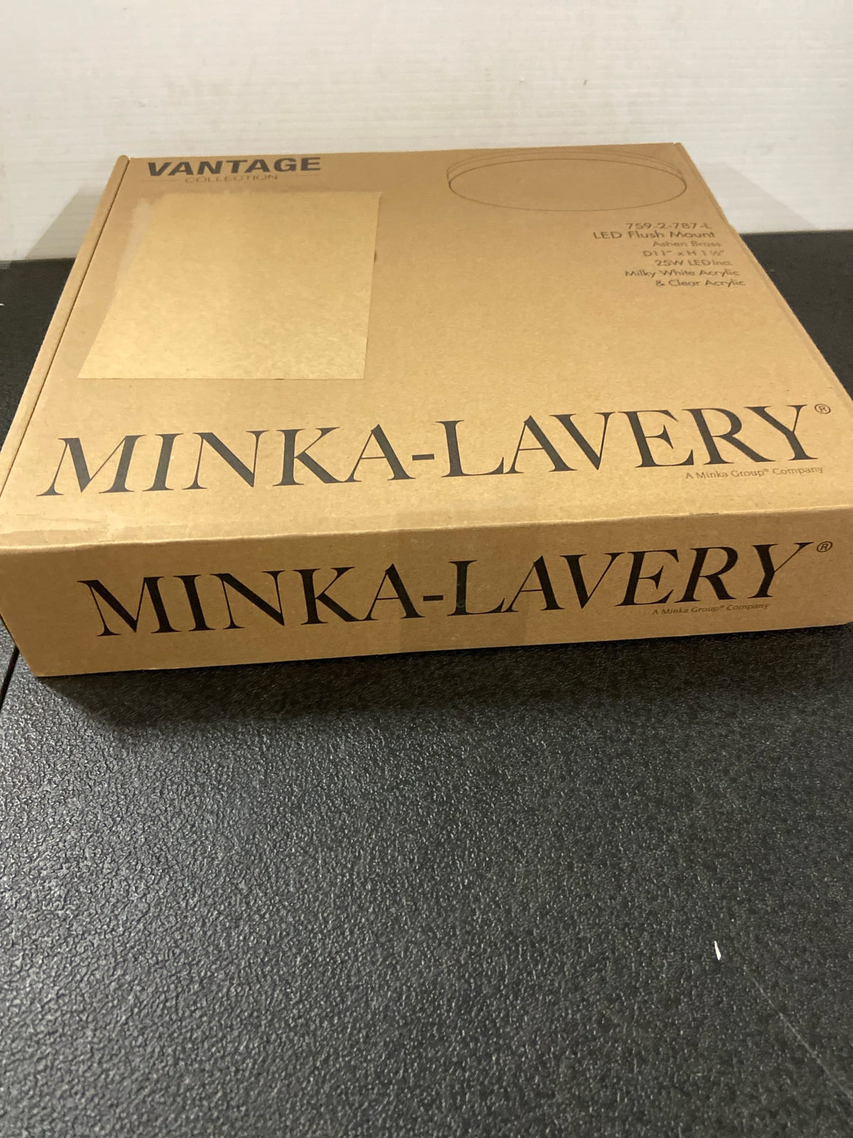 Minka Lavery 759-2-84-L Vantage 11" Wide LED Flush Mount Ceiling Fixture with Clear Acrylic Diffuser - Brushed Nickel