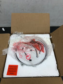 Trans Globe Lighting PL-3618 WH Dash Single Light 8" Wide Flush Mount Ceiling Fixture - White