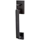 Emtek 4820US19LESSDB Baden Tubular Bottom Handleset Portion Only - Less Deadbolt - Flat Black